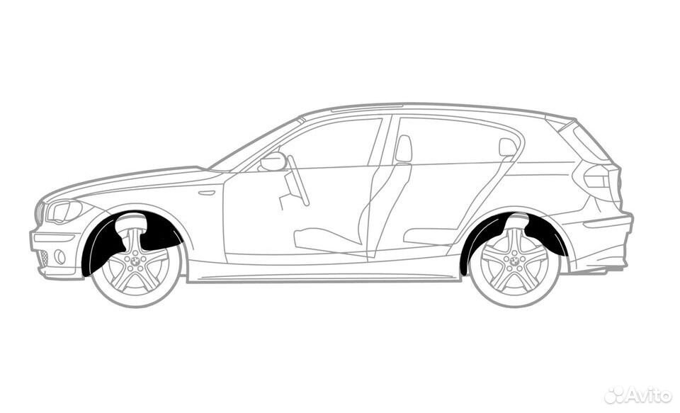 Подкрылки задние на Ford Kuga