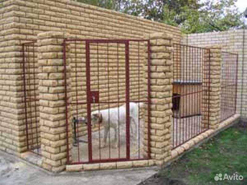 Будка для собаки из кирпича