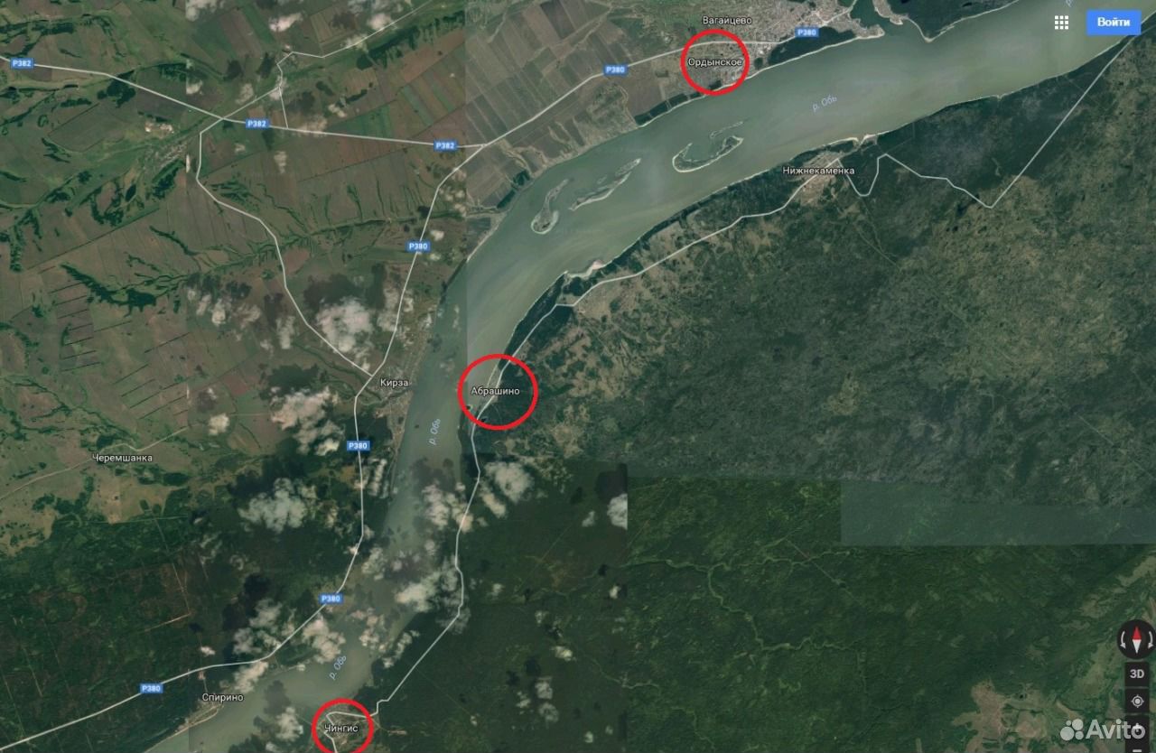 Деревня Абрашино Ордынского района Новосибирской области карта