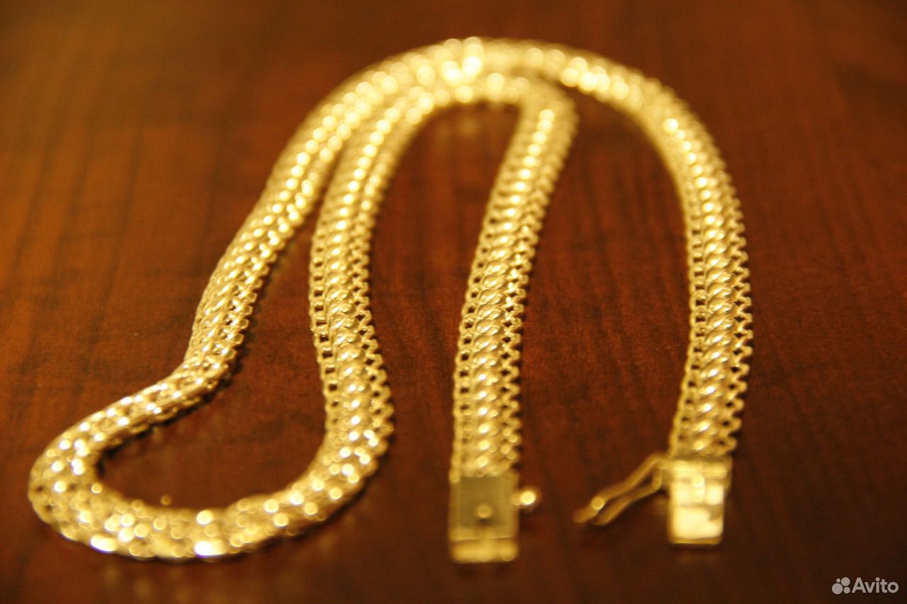 Плетение фараон золото цепочка мужская