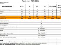 Шиномонтаж 18 Радиус Цена