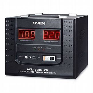Новый Стабилизатор напряжения sven AVR-3000 LCD