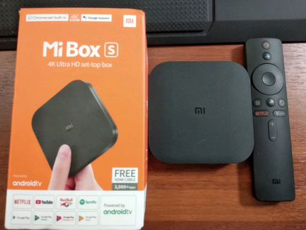 Xiaomi Mi box S + хаб + джойстик