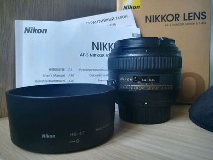 Объектив nikon 50mm f 1.4g af s nikkor