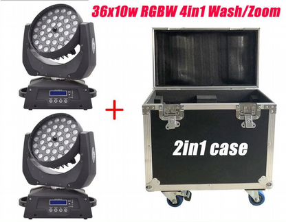 LED wash 36x10 Вт rgbw 4in1 moving head