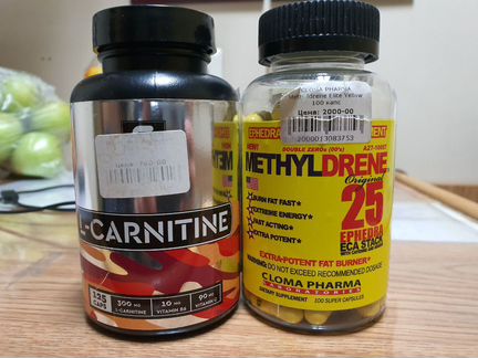 L- carnitine и methyldrene, спортивное питание