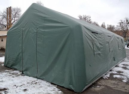 Армейская штабная сверхпрочная каркасная палатка