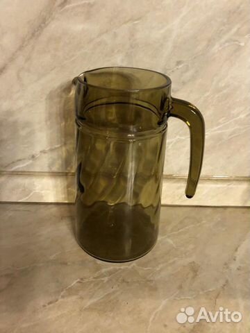 Кувшин из французского стекла и блюдо