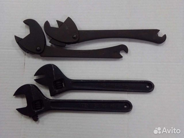 Набор из 2х ключей, ключ гаечный разводной и самоз