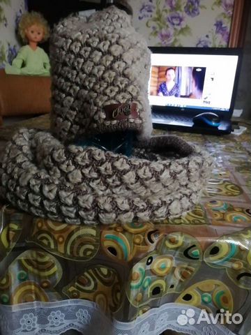 Набор шапка шарф женский