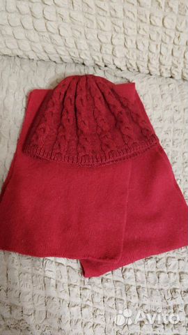 Шапка и шарф демисезон до -15