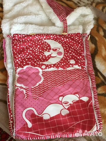 Детский меховой конверт