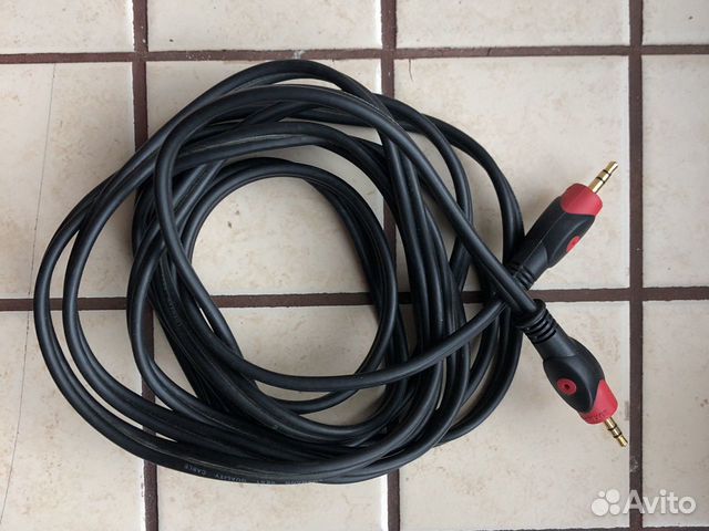 Аудиошнур minijack миниджек, папа-папа, 5 метров
