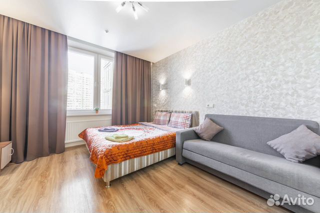 

Квартира-студия, 32 м², 2 кровати