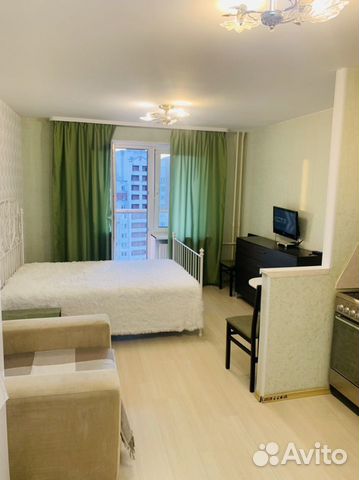 

Квартира-студия, 30 м², 2 кровати
