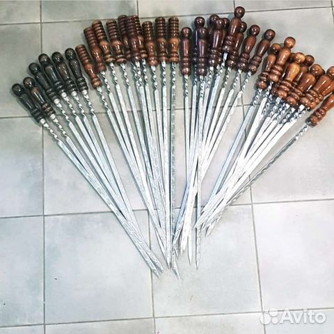 Шампуры с деревянной ручкой