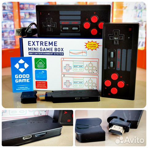 8-bit. Денди. Hdmi. Extreme mini Game Box. Новый