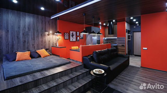 

Квартира-студия, 44 м², 2 кровати