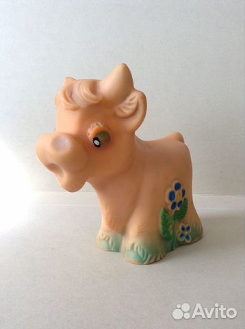 Резиновая игрушка СССР Корова