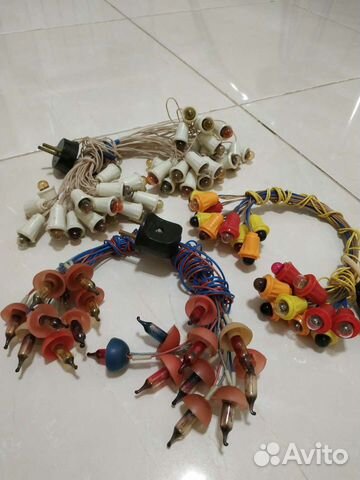 Ёлочные гирлянды новогодние, СССР