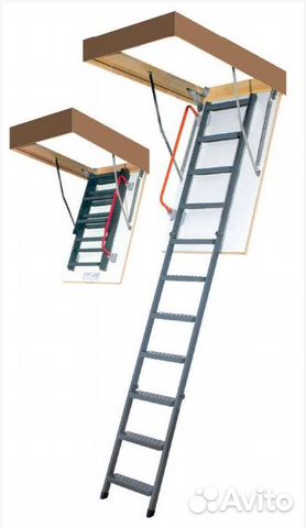 Чердачная лестница LMK 60x120x280, металлическая