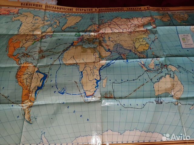Карта мира на стену