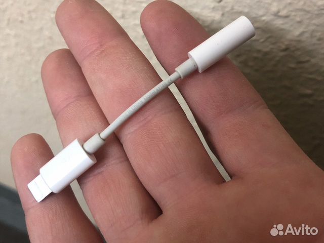Адаптер Apple Lightning - 3.5 mm Jack, 0.1м