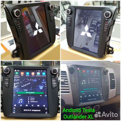 Mitsubishi outlander XL магнитола Android Тесла