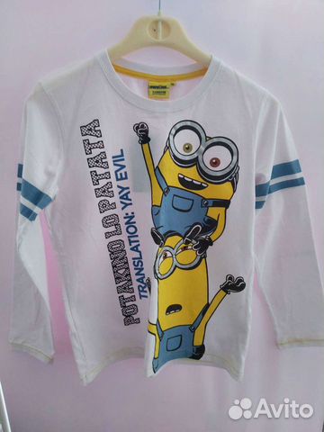 Новый лонгслив для мальчика, миньоны