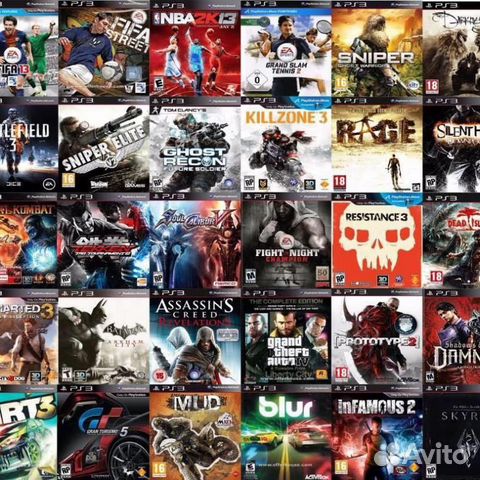 Игровые диски на playstаtiоn 3