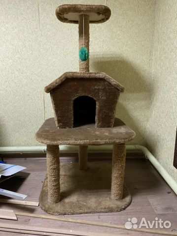 Домик для кошки с когтеточкой