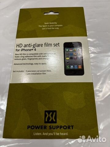 Плёнка с антибликовым покрытием Apple iPhone 4