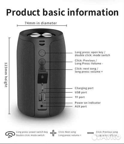 Новая беспроводная колонка Bluetooth