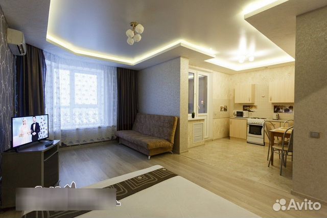 

Квартира-студия, 45 м², 2 кровати