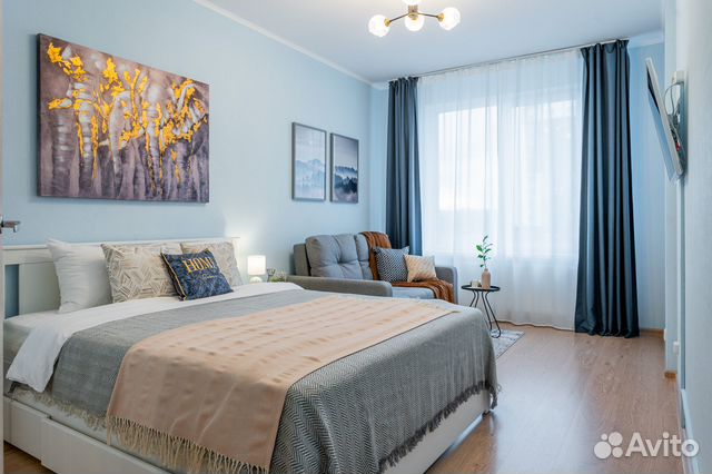 

1-к. квартира, 38 м², 3 кровати