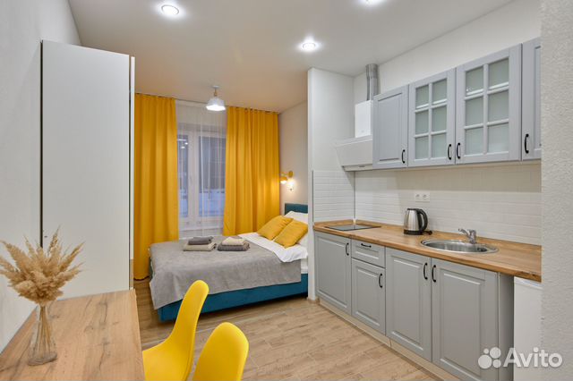 

Квартира-студия, 17 м², 1 кровать