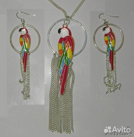 Серьги+ кулон