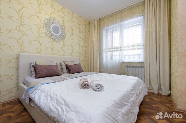 

1-к. квартира, 44 м², 2 кровати