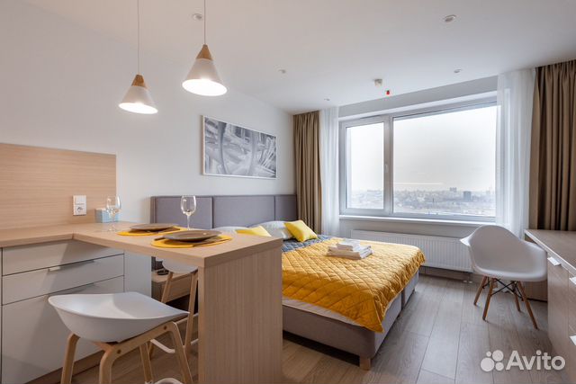 

Квартира-студия, 27 м², 1 кровать