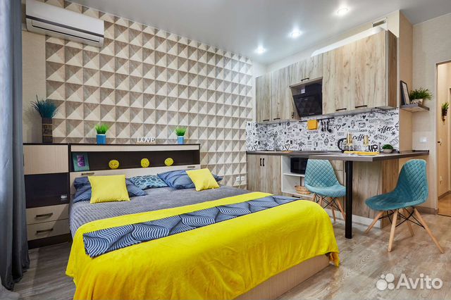 

Квартира-студия, 30 м², 1 кровать