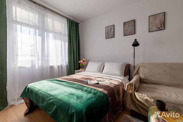 

Квартира-студия, 30 м², 2 кровати
