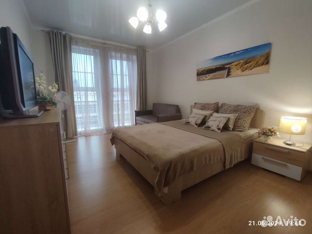 

1-к. квартира, 40 м², 2 кровати
