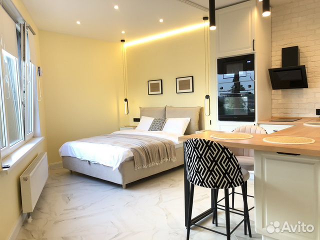 

Квартира-студия, 28 м², 2 кровати
