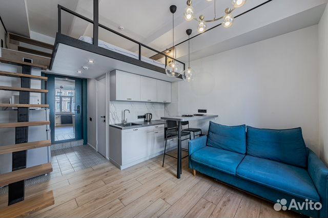 

Квартира-студия, 22 м², 2 кровати