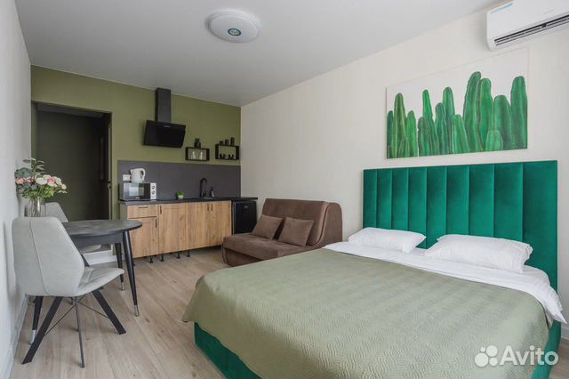 

Квартира-студия, 26 м², 2 кровати