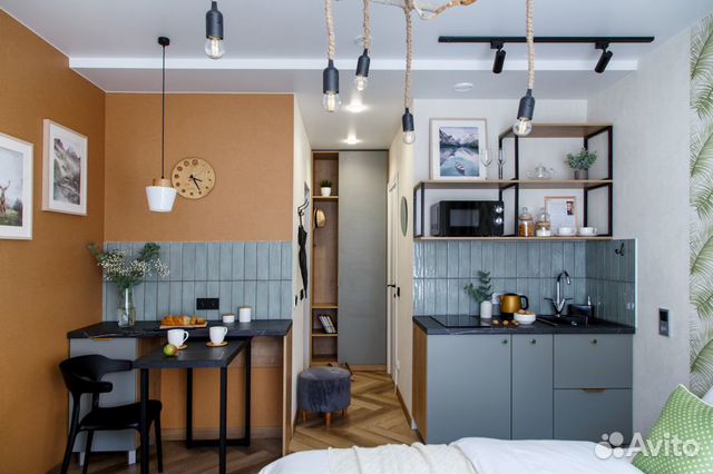

Квартира-студия, 20 м², 2 кровати