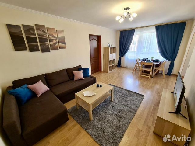 

1-к. квартира, 46 м², 2 кровати