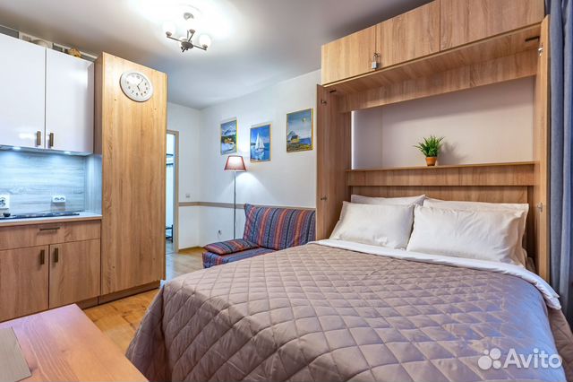 

Квартира-студия, 29 м², 2 кровати
