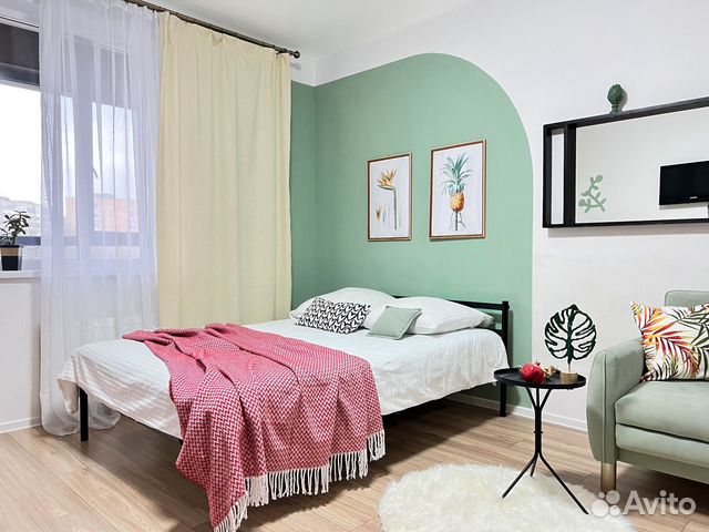 

Квартира-студия, 27 м², 2 кровати