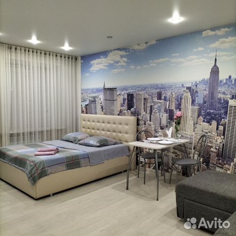 

Квартира-студия, 35 м², 2 кровати
